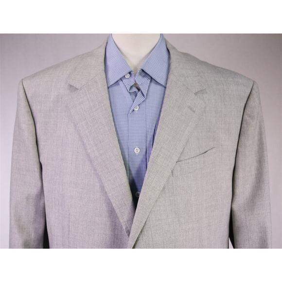 Bonobos Standard Fit Gray Knit Woven Patch Pocket 2-Btn Wool Blazer 52S New! - Picture 3 of 11